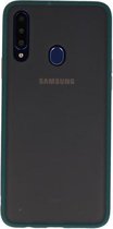 Hardcase Backcover voor Samsung Galaxy A20s Donker Groen
