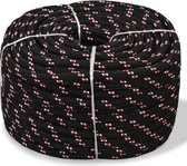 Boot touw 6 mm 100 m polypropyleen zwart