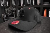 Exclusieve Kingsmen pet - Metalen Logo - Retro Trucker Cap - Zwart/ Zwart +Luxe Petten Doos