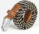 ThannaPhum Elastische riem beige - zwart