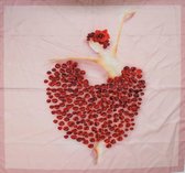ThannaPhum kunst design sjaal 85 x 85 - forever love