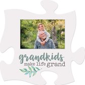 Puzzelstuk met fotolijst Grandkids make a life grand