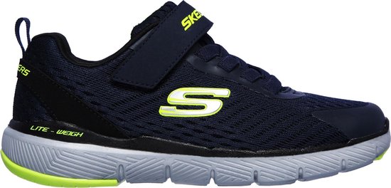 honing Christchurch Uitgaven Skechers Sneakers - Maat 29 - Jongens - navy/geel/zilver | bol.com