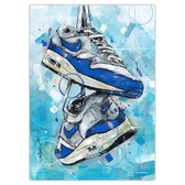 Air max 1 OG blue art print (50x70cm)