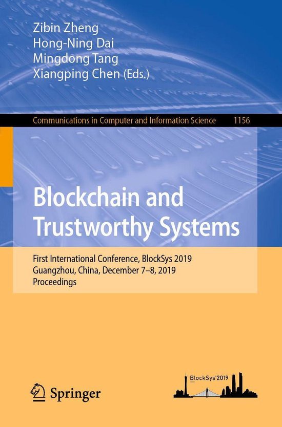 Springer Nature Proceedings Computer Science - Blockchain an ... - cover