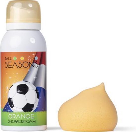 4All Seasons - Showerfoam - Orange voetbal