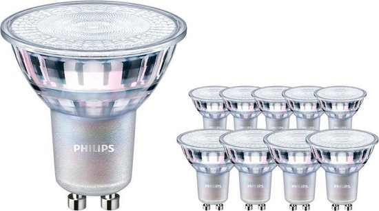 Voordeelpak 10x Philips Corepro LEDspot GU10 PAR16 4.6W 390lm 36D - 840  Koel Wit |... | bol.com