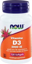 NOW Vitamine D3 2000 IE 120 softgels