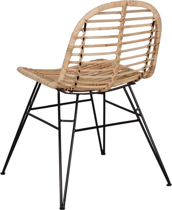 Rotan stoel 82x55 cm – Vintage Design – Duurzaam Geproduceerd bol.com
