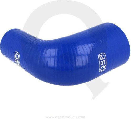 QSP Siliconen slang - 90° verloop bocht - 16-13 mm - Blauw