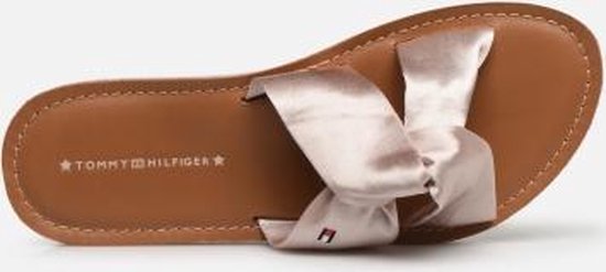 tommy hilfiger satin beach sandals