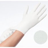 Soft Nitril witte handschoenen voor persoonlijke en medische bescherming - Maat L (Large) – 100 stuks