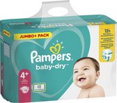 Pampers Baby-Dry - Maat 4+ (10-15kg) - 78 Luiers - Jumbo+ Pack
