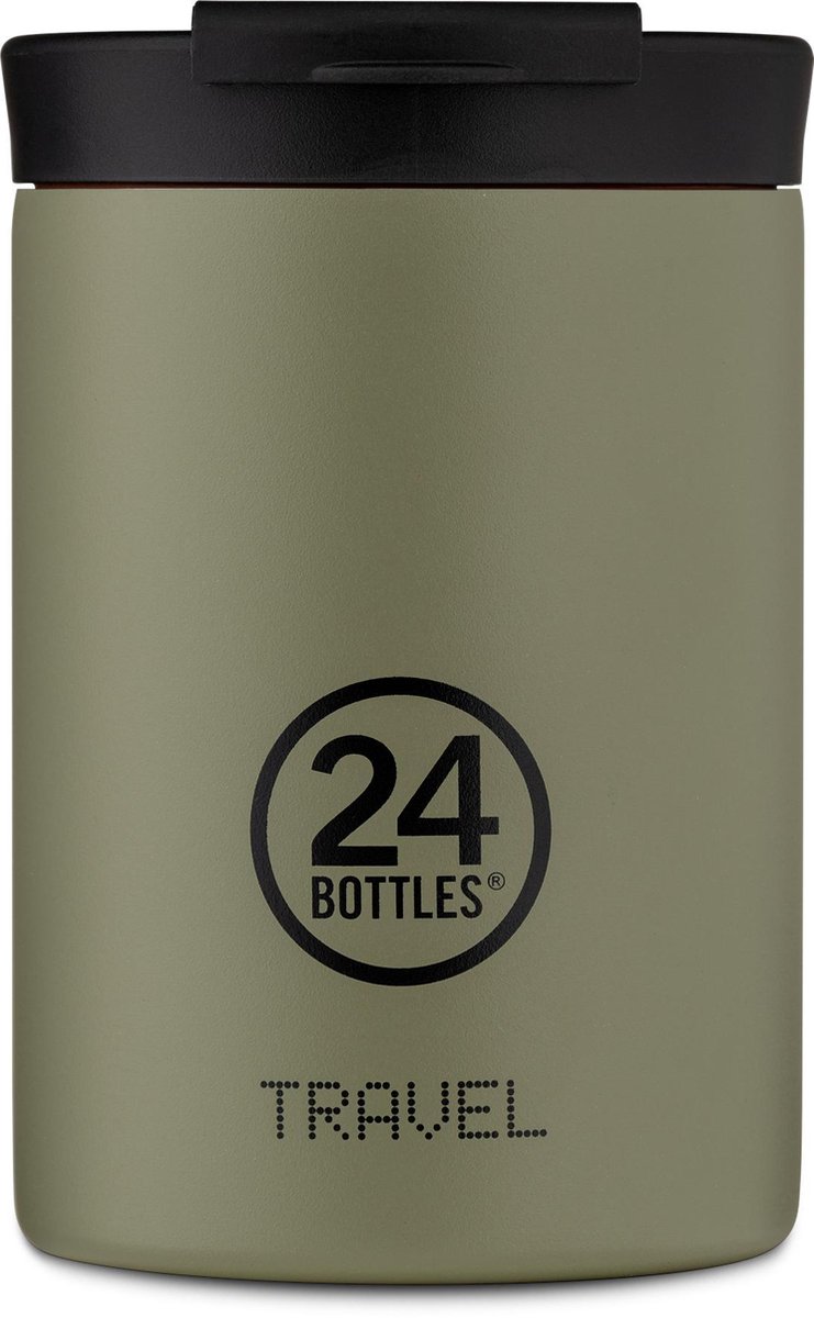 24 Bottles Travel Tumbler 350 ml Stone Sage RVS Thermosbeker Duurzaam
