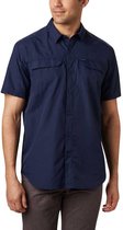 Columbia Outdoorblouse Silver Ridge 2.0 Short Sleeve Shirt Heren - Collegiate Navy - Maat L