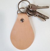 Porte-clés en cuir fait main Toetie & Zo - Beige - Marron - Porte-clés - Cuir de selle