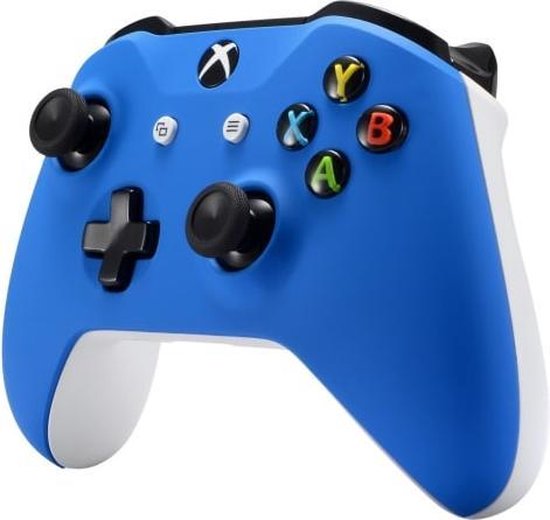 Xbox One S,,Wireless Controller Soft Grip Blauw Custom Clever Gaming