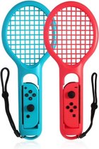 WiseGoods - Nintendo Switch Tennis Racket - Nintendo Switch Accessoires - Joy Con - 2 Stuks - Rood & Blauw