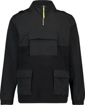 Purewhite Utility Half Zip Sweater Black