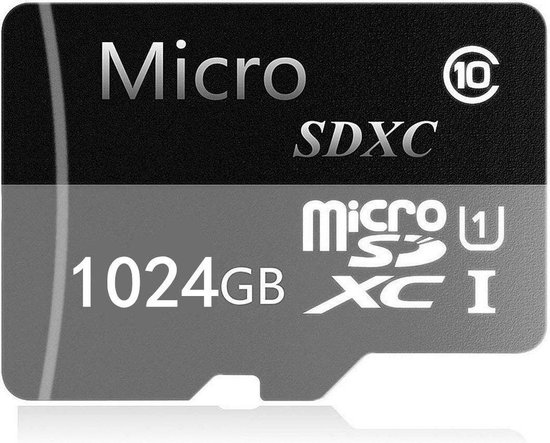 Ass worst Sluimeren Geheugenkaart - Ultra Micro SDXC 1024GB -1TB - UHS1 & A1 - met adapter -  hoge snelheid | bol.com