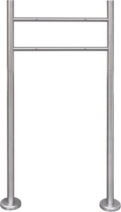 ML-Design Brievenbus standaard 120,5 x 56,5 cm antraciet van staal, vrijstaande, opschroefbare brievenbuspost, brievenbusstandaard, universele houder voor brievenbus, wandbrievenbus, brievenbus