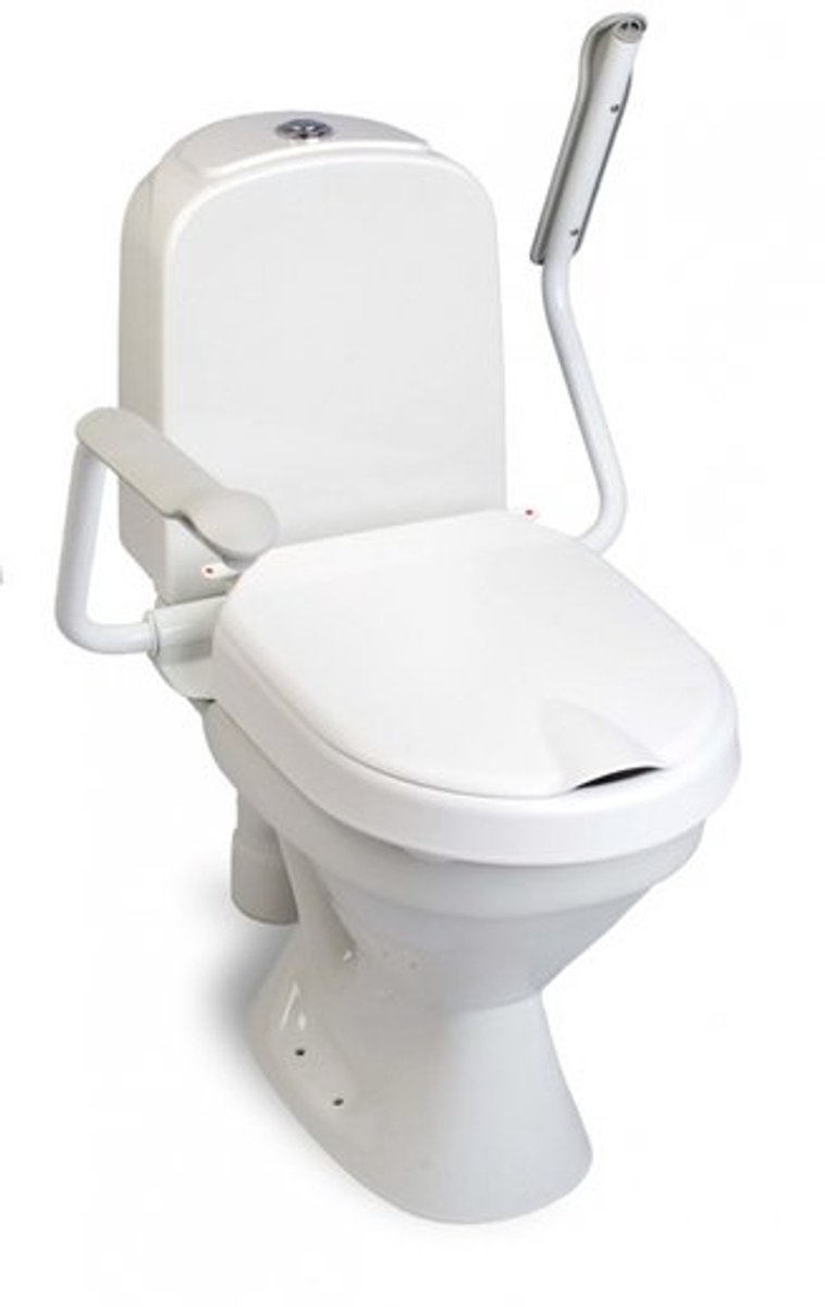Hi Loo toiletverhoger vast met armleuning - hoogte 6 cm - Etac