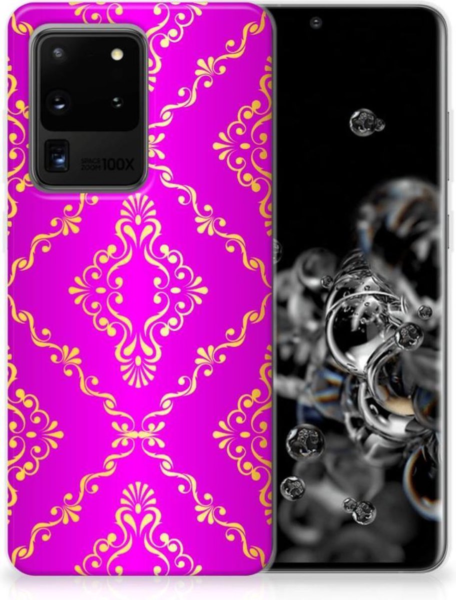 Siliconen Hoesje Samsung Galaxy S20 Ultra Barok Roze