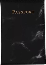 paspoort hoes marmer hoesje voor paspoort bescherming voor paspoort zwart