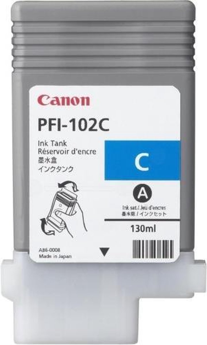 Canon PFI-102C - Inktcartridge / Cyaan