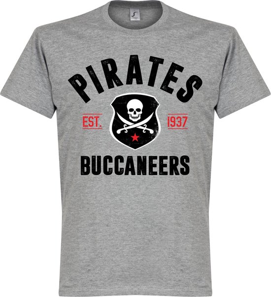 Pirates Established T-Shirt - Grijs