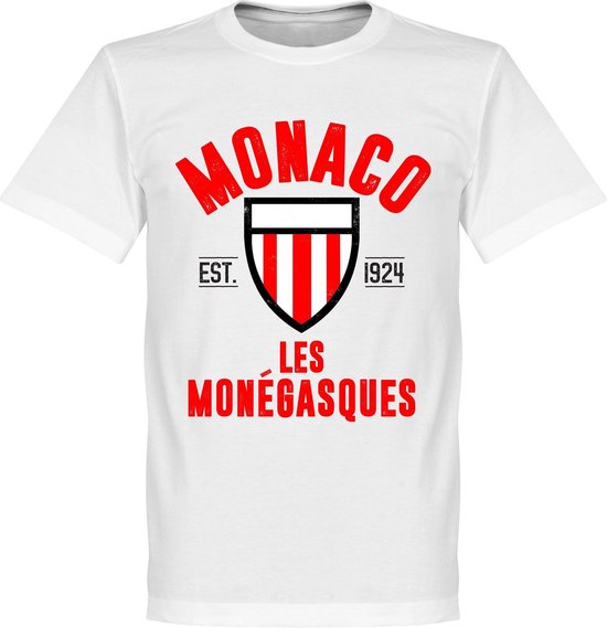 AS Monaco Established T-Shirt - Wit - L