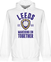 Leeds Established Hooded Sweater - Wit - XL