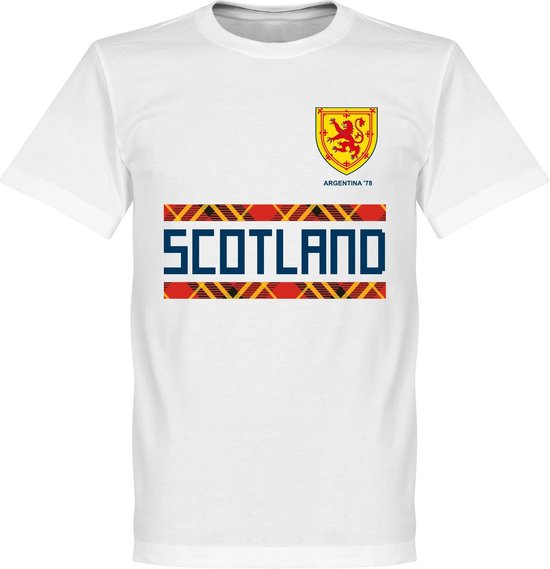 Schotland Retro '78 Team T-Shirt - Wit - XS