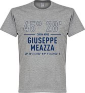 Inter Milan Giuseppe Meazza CoÃ¶rdinaten T-Shirt - Grijs - 3XL