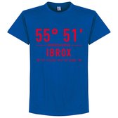 Rangers FC Ibrox Park Coördinaten T-Shirt - Blauw - XXXXL