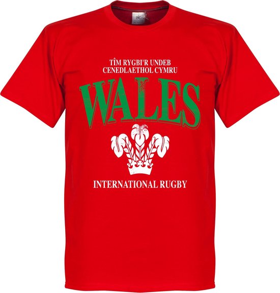 Wales Rugby TShirt Rood M bol