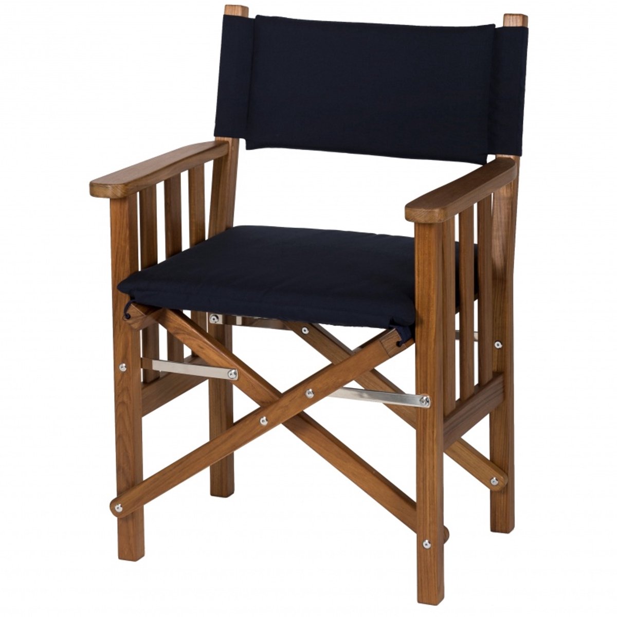 Regisseursstoel II Teak Premium met Navy kussenset (Geolied)