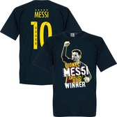 Messi 5 Times Ballon D'Or Winner T-Shirt - S