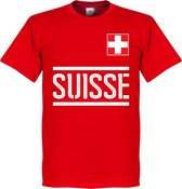 Zwitserland Team T-Shirt - Rood - L