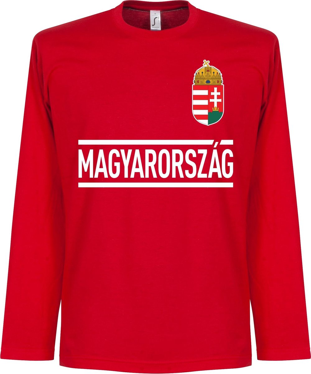 Hongarije Longsleeve Team T-Shirt - XL