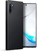 Samsung Galaxy Note 10 Plus hoesje (Note 10+), gel case, mat zwart - GSM Hoesje / Telefoonhoesje Geschikt Voor: Samsung Galaxy Note 10 Plus