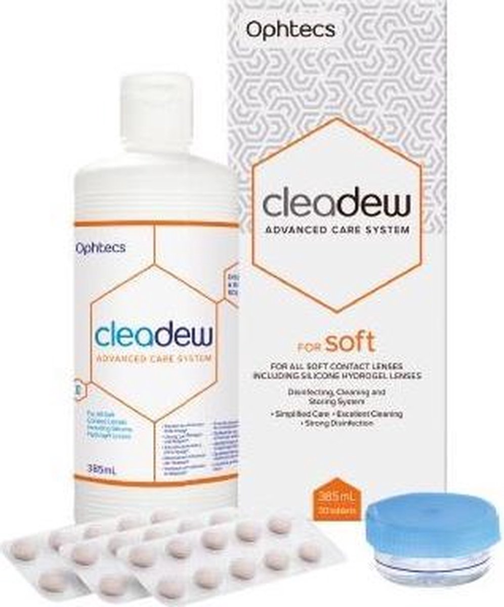 Cleadew Soft Advance Care System | 1x 385ml + 30 tabletten