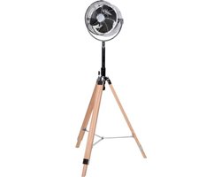 Statiefventilator - Hout-en - Verstelbaar staande ventilator