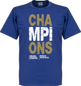Chelsea Champions 2012 T-Shirt - Blauw - M