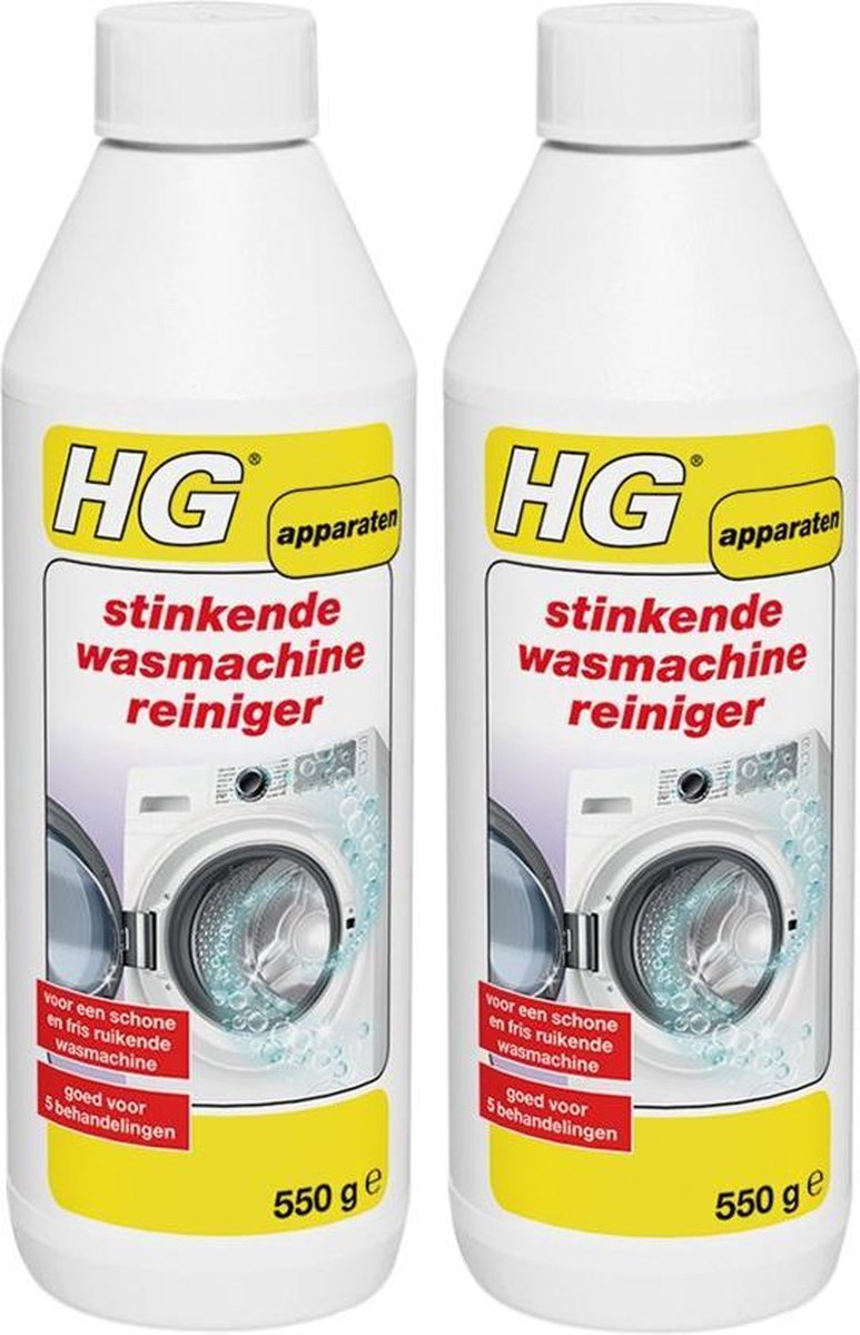 HG stinkende wasmachine reiniger - 2 Stuks ! | bol.com