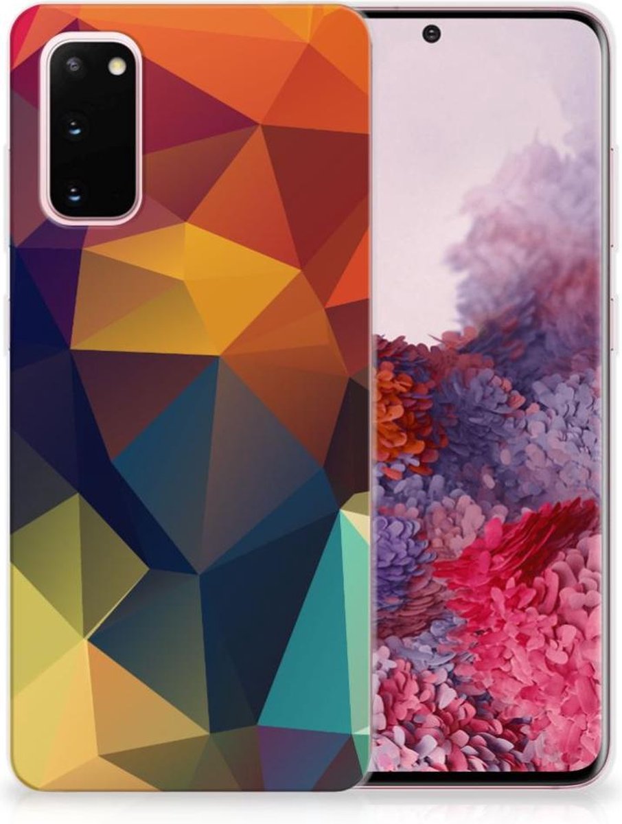 Samsung Galaxy S20 TPU Hoesje Polygon Color