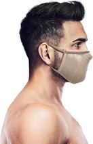 NAROO F.U. Plus - Sportmasker - Anti-Hooikoorts - Wasbaar - Filter - Maat L - Beige - Sport - Buiten - Masker