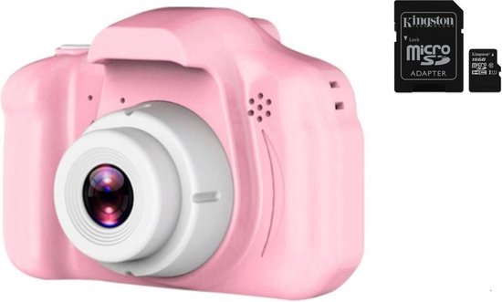 catalogus G Laat je zien Digitale kindercamera roze / met videofunctie / incl. Kingston 16GB MicroSD  kaart | bol.com