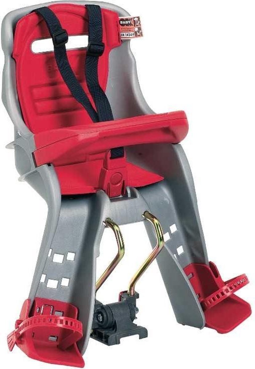 Ok Baby Fietszitje Voor Orion Grijs/rood