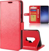 Hoesje voor Samsung Galaxy S9 Plus (S9+), 3-in-1 bookcase, rood